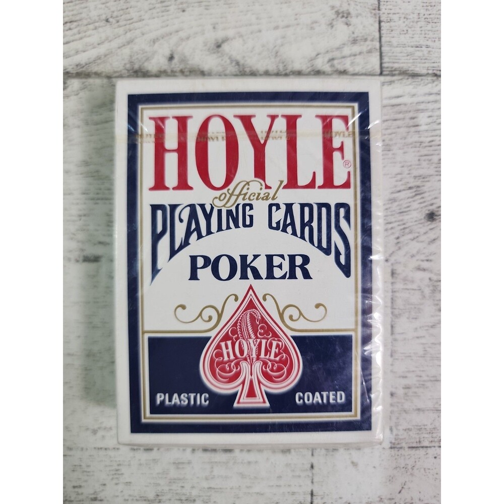 NEW Vintage Hoyle Official Playing Cards Poker Sealed Deck BLUE No 1201 Made USA
